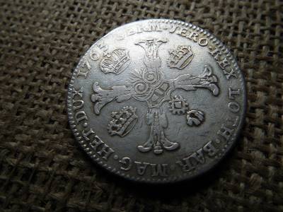 Ferenc , ezüst tallér 1763 , koronatallér , nagyon szép  Ferenc , ezüst tallér 1763 , koronatallér , nagyon szép