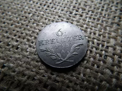 Ferenc , ezüst 6 krajcár 1795 A , kreuzer , kreützer , extra !