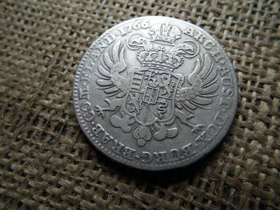 Mária Terézia ezüst 1 tallér 1766 , koronatallér  Mária Terézia ezüst 1 tallér 1766 , koronatallér