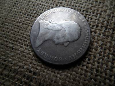 Lipót ezüst tallér 1792 H , ritkább  Lipót ezüst tallér 1792 H , ritkább