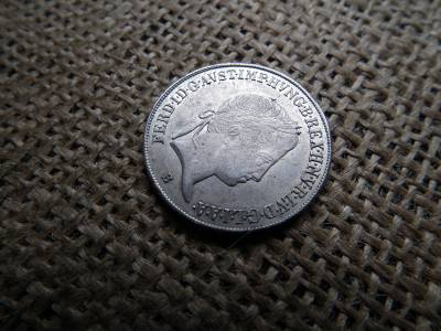 Ferdinánd ezüst 20 krajcár 1847 B , hamvas verdefény  Ferdinánd ezüst 20 krajcár 1847 B , hamvas verdefény