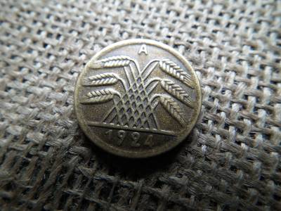 Birodalmi 50 pfennig 1924 A , rentenpfennig  Birodalmi 50 pfennig 1924 A , rentenpfennig