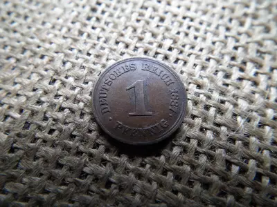 Birodalmi 1 pfennig 1887 F