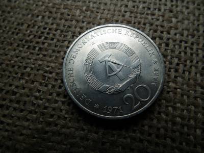 DDR 20 márka 1971 , Mark , Ernst Thälmann 85. születésnapja DDR 20 márka 1971 , Mark , Ernst Thälmann 85. születésnapja