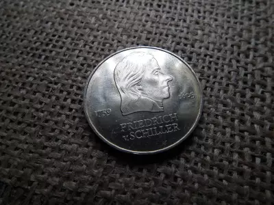 DDR 20 márka 1972 , Mark Friedrich von Schiller