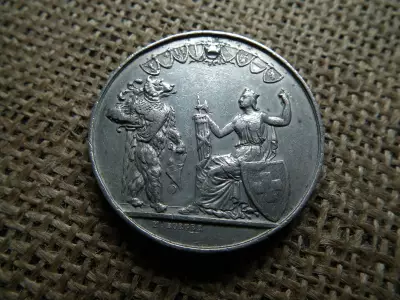 Svájc , Bern , Ón emlékérem 1853 , A konföderációhoz való 500. éves csatlakozás