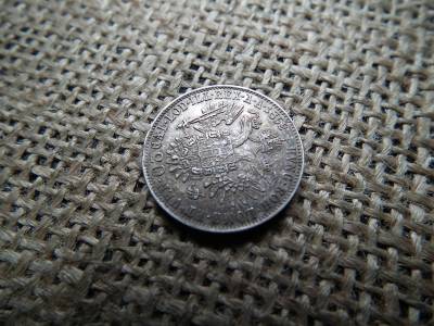 Ezüst 20 krajcár 1852 B , gyönyörű 