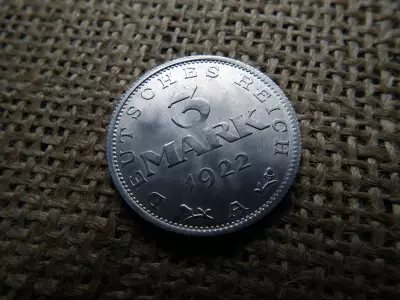 Birodalmi 3 márka 1922 A , extra 