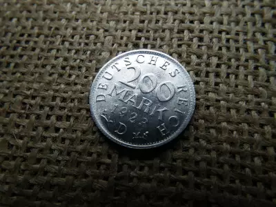 Birodalmi 200 márka 1923 D , extra