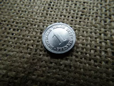 Birodalmi 1 pfennig 1917 D , extra