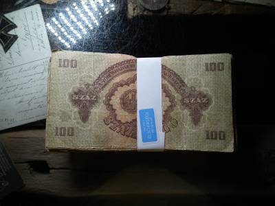 100 PENGŐ 1944 , Vörös Hadsereg . - 100 DARABOS KÖTEG EGYBEN!!! 100 PENGŐ 1944 , Vörös Hadsereg . - 100 DARABOS KÖTEG EGYBEN!!!