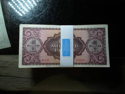 EGYMILLIÁRD PENGŐ 1946 - 100 DARABOS KÖTEG EGYBEN!!! EGYMILLIÁRD PENGŐ 1946 - 100 DARABOS KÖTEG EGYBEN!!!