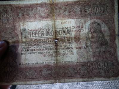 5000 korona 1920 , ötezer , szép 5000 korona 1920 , ötezer , szép