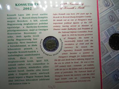 Magyarország pénzérméi Forgalmi sor BU 2002 Kossuth Lajos 100 forint Magyarország pénzérméi Forgalmi sor BU 2002 Kossuth Lajos 100 forint