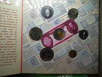 Magyarország pénzérméi Forgalmi sor BU 2002 Kossuth Lajos 100 forint Magyarország pénzérméi Forgalmi sor BU 2002 Kossuth Lajos 100 forint