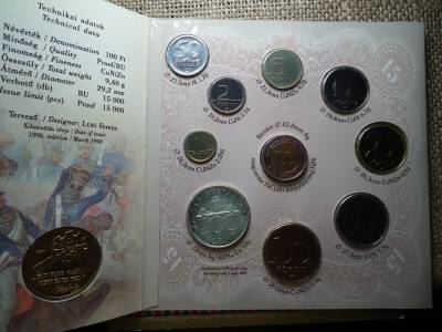 Forgalmi sor 1998  BU + 100 Ft Szabadságharc BU - ritka 