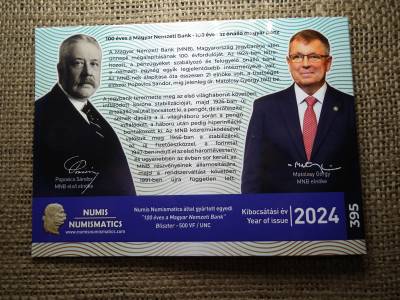 100 éves az MNB 100 forint 2024 , Sorszámozott bliszter ! 100 éves az MNB 100 forint 2024 , Sorszámozott bliszter !