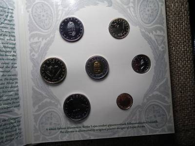 Berán Lajos forint forgalmi sor 2007 BU , Benne a tervezet ezüst 1 - 5 pengő 1938 Berán Lajos forint forgalmi sor 2007 BU , Benne a tervezet ezüst 1 - 5 pengő 1938