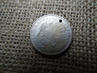 II. Ferenc ezüst 20 krajcár 1831 V ! Lukas