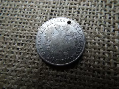 V. Ferdinánd ezüst 20 krajcár 1839 B , ritka ! 