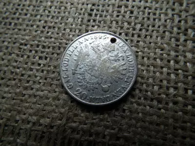 V. Ferdinánd ezüst 20 krajcár 1845 M , ritkább