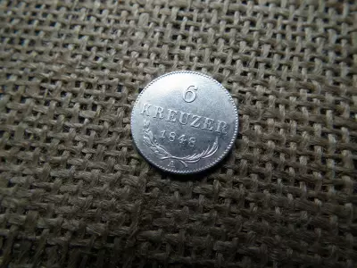 Ezüst 6 krajcár 1848 A