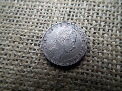 Ezüst 1/4 florin 1858 A , Bécs Ezüst 1/4 florin 1858 A , Bécs