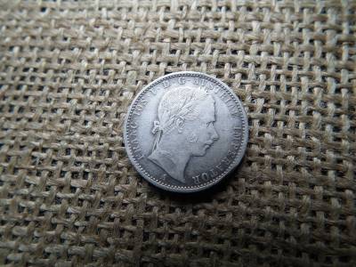 Ezüst 1/4 florin 1859 A , Bécs Ezüst 1/4 florin 1859 A , Bécs