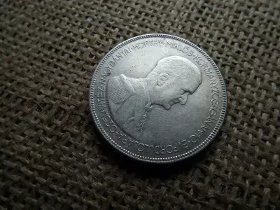 Horthy , ezüst 5 pengő 1930 , hajas 