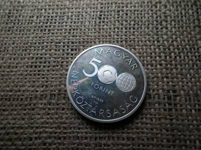 Ezüst 500 forint 1986 PP , Mexikó VB Ezüst 500 forint 1986 PP , Mexikó VB
