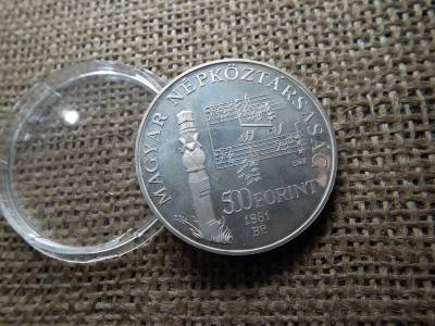 Ezüst 500 forint 1981 , Bartók Béla , PP Ezüst 500 forint 1981 , Bartók Béla , PP