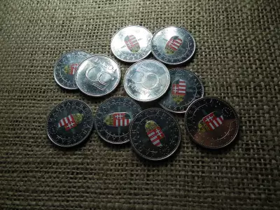 50 forint 2004 EU , festett , ritka ! Verdefényesek ! Ár/db