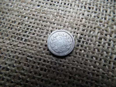 Hollandia , ezüst 10 cents 1918 , cent 