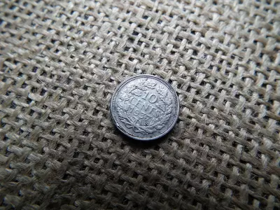 Hollandia , ezüst 10 cents 1937 , cent 