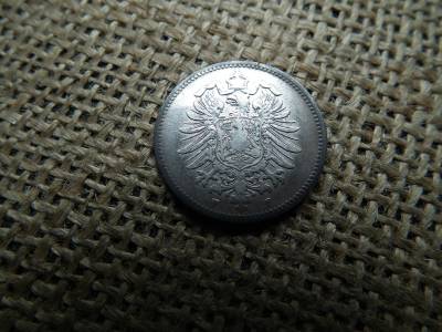 Németország , ezüst 1 márka 1886 F , mark 