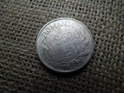 Románia ezüst 25000 lei 1946 , I. Mihály