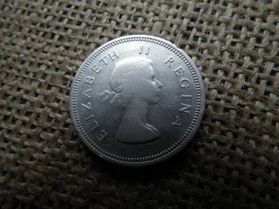 Dél Afrika 2 shilling 1958 , ezüst 