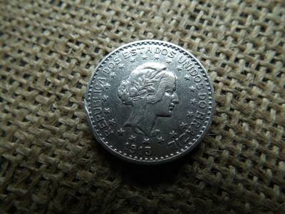 Brazília ezüst 1000 reis 1913 