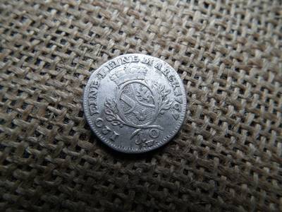 Badeni Magráviat ( Baden , Német Tartományok ) Ezüst 10 krajcár 1767 , Kreuzers – Frigyes Károly , ritka 