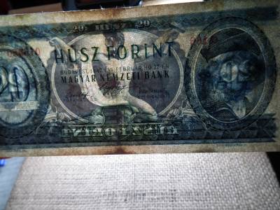 20 forint 1947 , nagyon ritka , restaurált , eredeti darab 