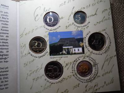 Magyarország pénzérméi , 2011 Forgalmi sor , Mikes Kelemen ezüstözött emlékérmével ,PP , 