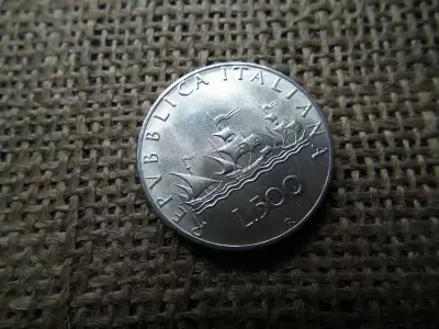 Olaszország , ezüst 500 lire 1966 , líra