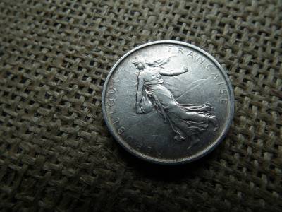 Franciaország , ezüst 5 frank 1967 , francs Franciaország , ezüst 5 frank 1967 , francs