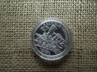 Ausztria , ezüst 20 euró 2007 , euro , Déli Vasútvonal Bécs-Trieszt