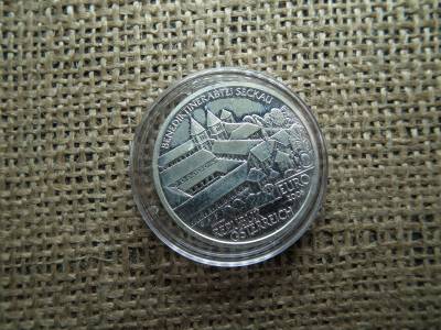 Ausztria , ezüst 10 euró 2008 , euro , a Seckaui apátságba