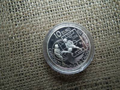 San Marino , ezüst 10 euró 2004 , euro 