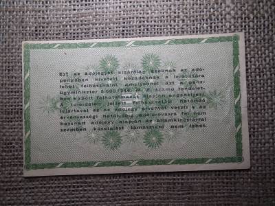 Ötvenezer adópengő 1946 , vízjel nélküli 