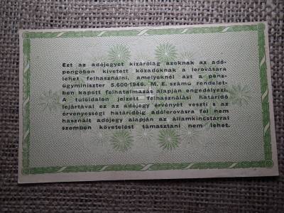 Ötvenezer adópengő 1946 , vízjeles ! 