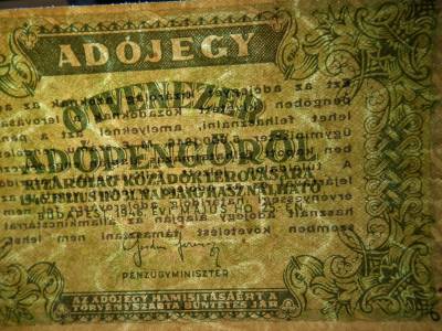 Ötvenezer adópengő 1946 , vízjeles ! 