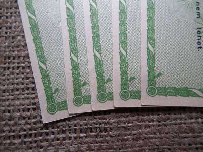 Ötvenezer adópengő 1946 , sorszám nélküli ! 5 db sorszámkövető :) nyomdahibás ! 